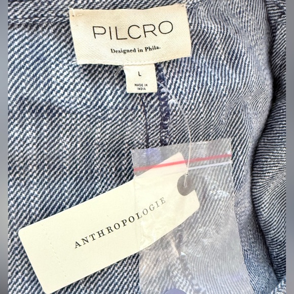ANTHROPOLOGIE Pilcro Slub Twill Parachute Jogger Pants Wedegwood Blue Size L NEW - Picture 6 of 8